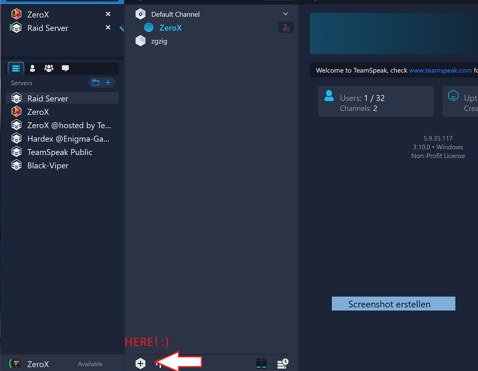 How to make temporary channels? TeamSpeak Client TeamSpeak